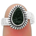 Natural Tektite Rough - Greek Ring size-8 R-1279 SDR167849