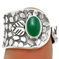 Adjustable - Natural Green Onyx Ring size-6 R-1319 SDR169882