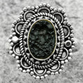 Natural Tektite Rough - Greek Ring size-7 R-1256 SDR171060