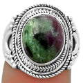 Natural Ruby-Zoisite - Africa Ring size-7.5 R-1570 SDR173412