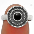 Natural Black Onyx - Brazil Ring size-7 R-1439 SDR175731