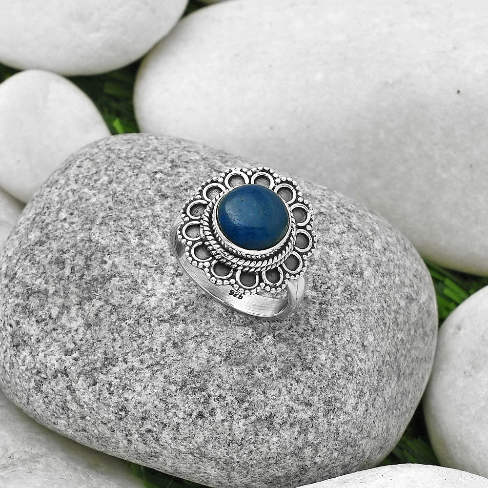 Natural Blue Quartz Ring size-7 R-1256 SDR189661
