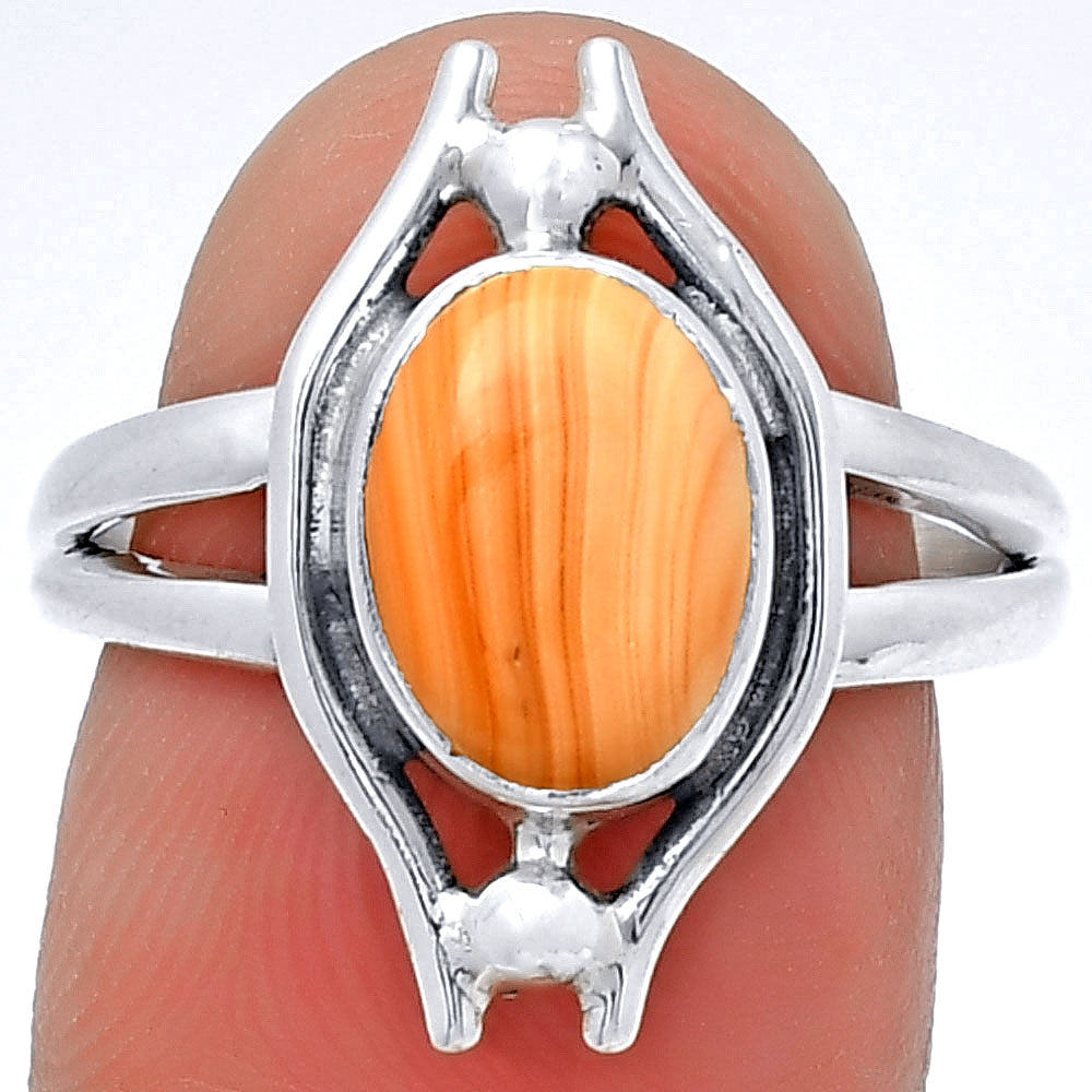 Natural Spiny Oyster Shell - Arizona Ring size-7 R-1663 SDR190758