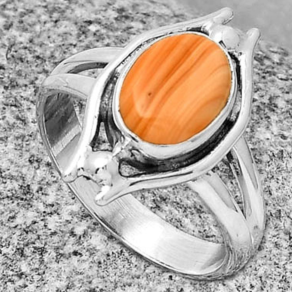 Natural Spiny Oyster Shell - Arizona Ring size-7 R-1663 SDR190758