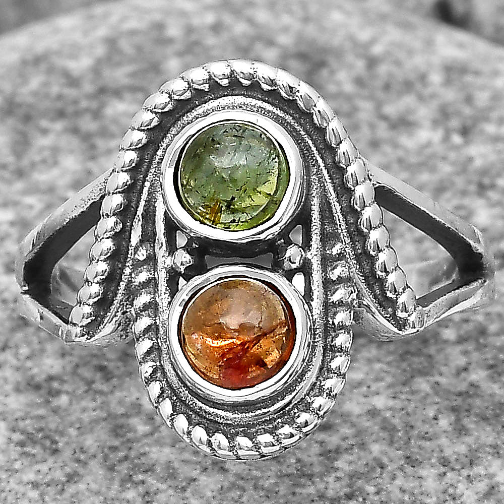 Natural Multi Tourmaline Ring size-8.5 R-1027 SDR195766