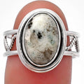 Natural Sesame Jasper Ring size-8 R-1255 SDR215253