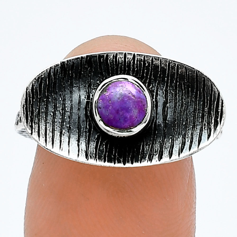 Copper Purple Turquoise - Arizona Ring size-7 R-1573 SDR244208