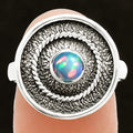 Natural Ethiopian Opal Ring size-7.5 R-1439 SDR244380