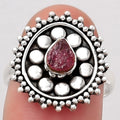 Natural Pink Tourmaline Rough Ring size-7 R-1273 SDR245995