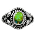 Blue Turquoise In Green Mohave - USA Ring size-6 R-1286 SDR248209