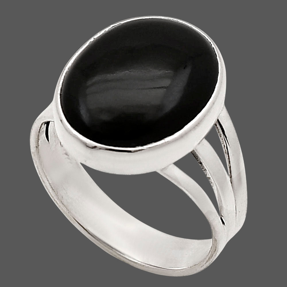 Black Onyx Ring size-8 R-1003 SDR249859