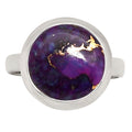 Copper Purple Turquoise Ring size-8 R-1007 SDR250384