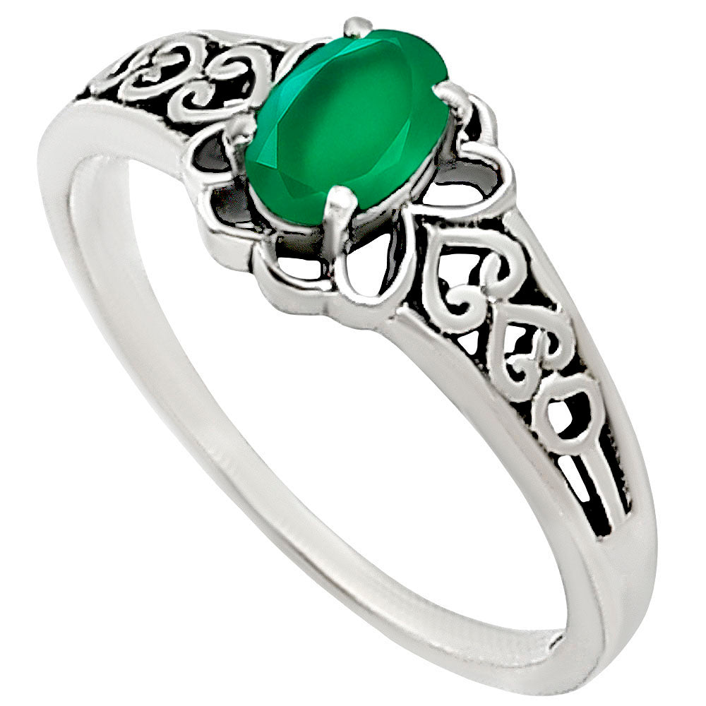 Green Onyx Ring size-7 R-1172 SDR252543