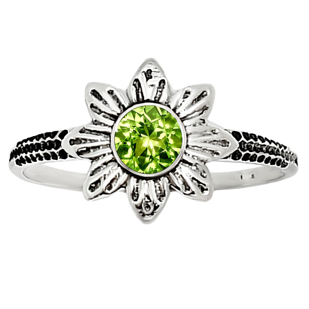 Peridot Ring size-6 R-1710 SDR252741