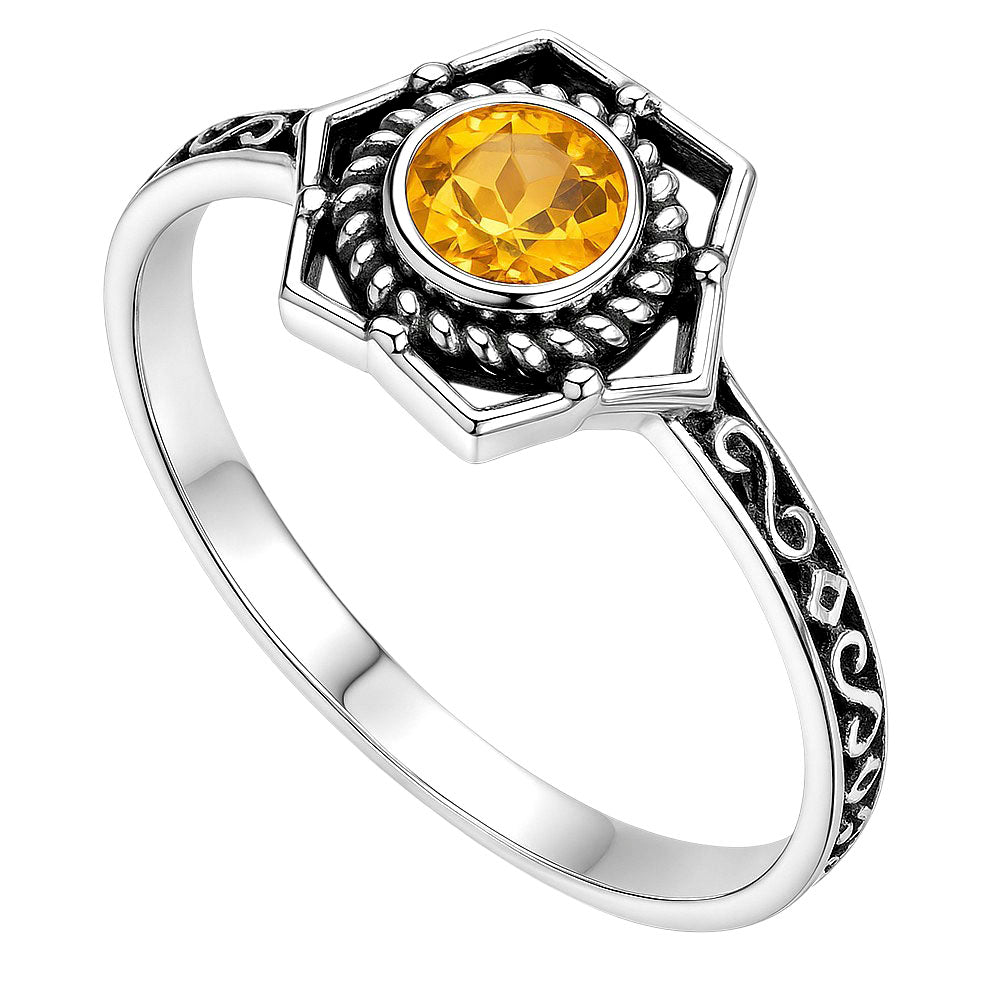 Citrine Ring size-6 R-1744 SDR253036