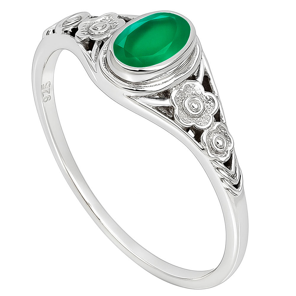 Green Onyx Ring size-6 R-1292 SDR253223