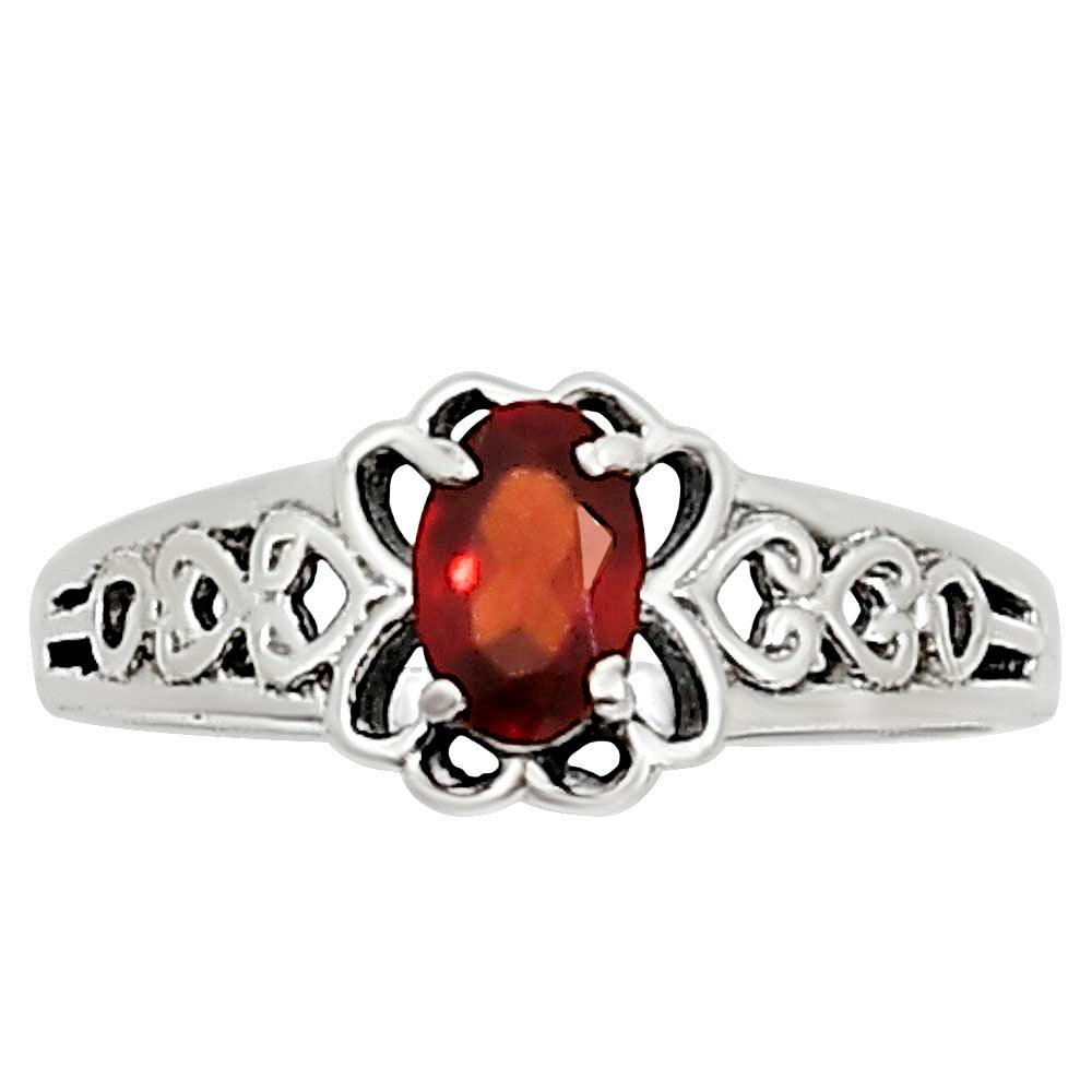 Hessonite Garnet Ring size-8 R-1172 SDR253985
