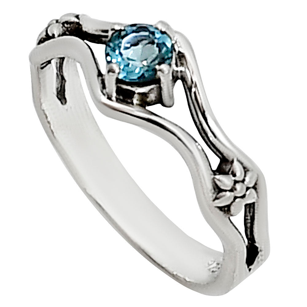 London Blue Topaz Ring size-7 R-1720 SDR254111