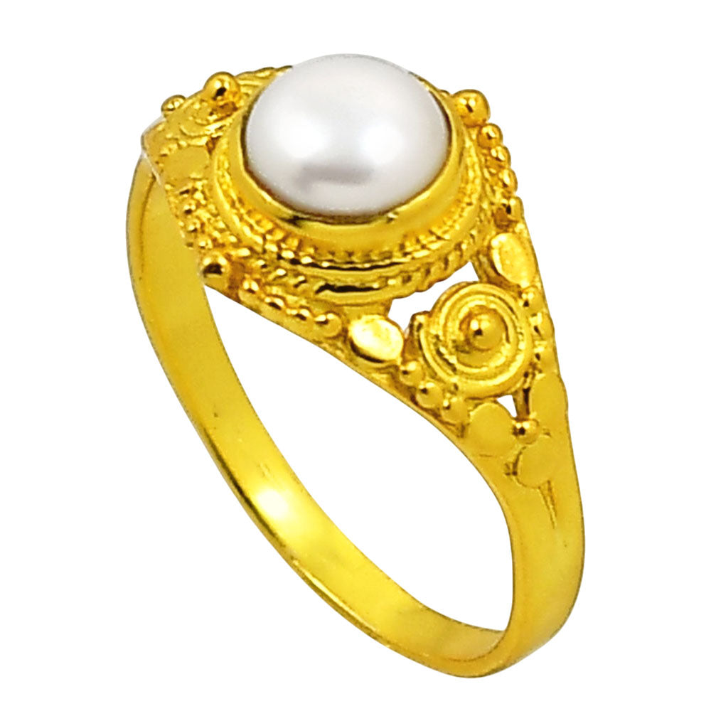 Natural Fresh Water Pearl Ring size-7 RM-1346 TR01170
