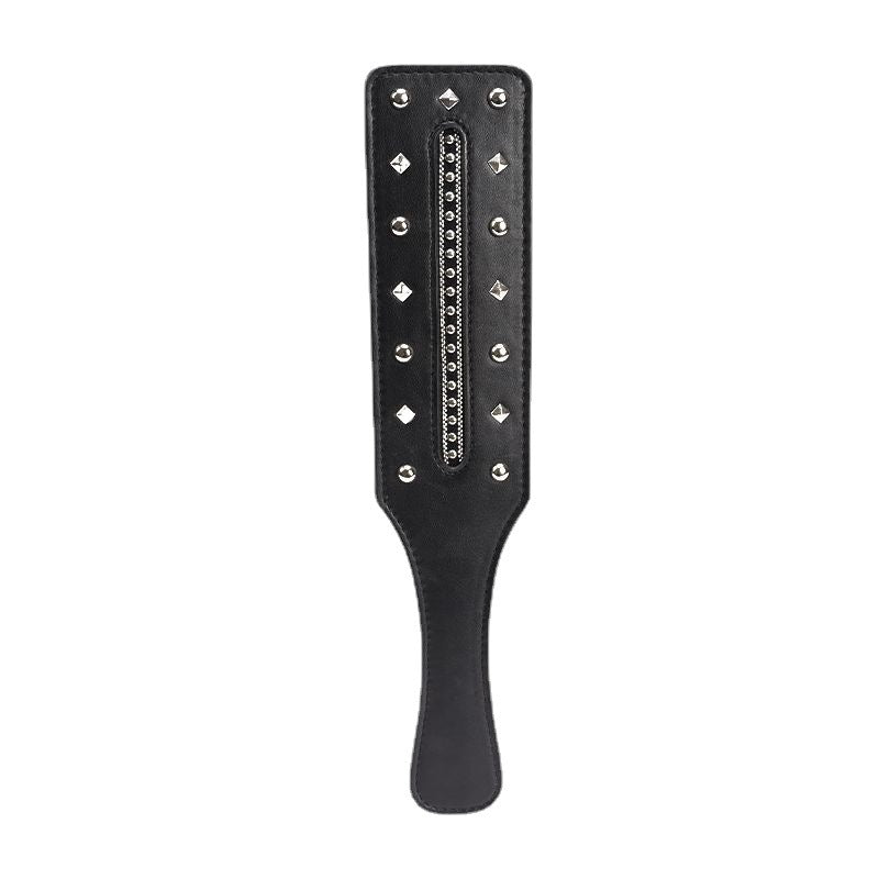 Wholesale Inlaid Bead Chain Bondage Equipment Set in PU Leather paddle