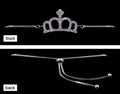 #16823 - CZ Studded Adjustable Crown Bracelet