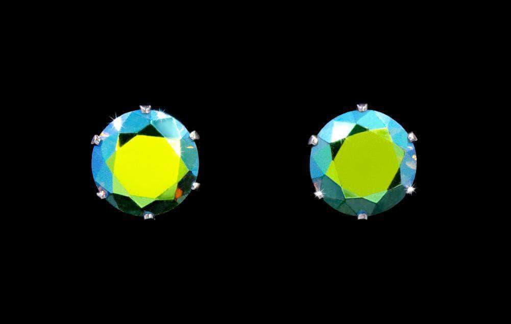 3-Carat CZ Olive AB Stud Earrings