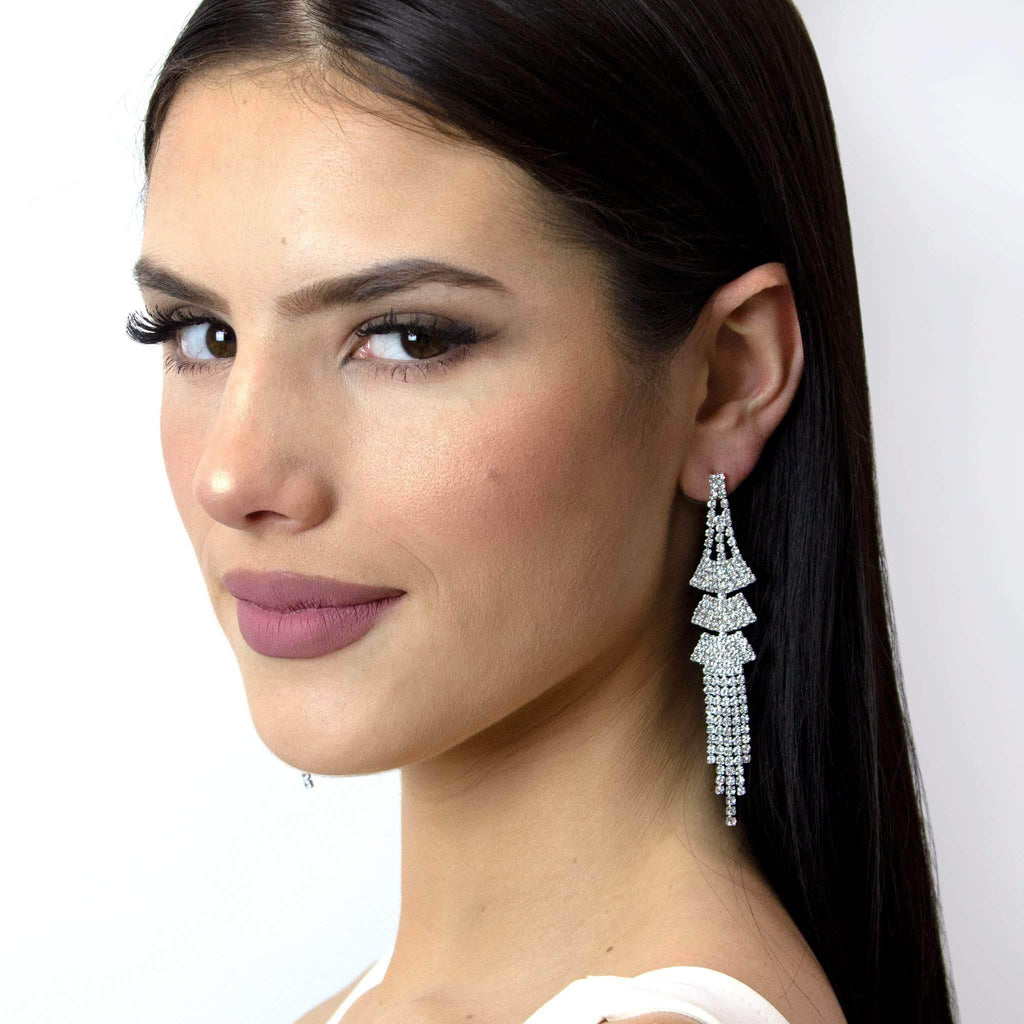 #17064 - Fanfare Fringe Earrings - 3.5"