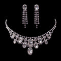 #16508 - Oval Drape Necklace and Earring Set