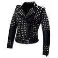 Women’s Studded Leather Jacket