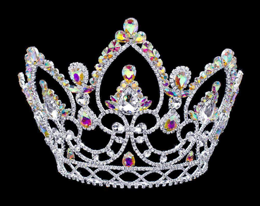 #16781AB - AB Arch tiara with Combs - 7"
