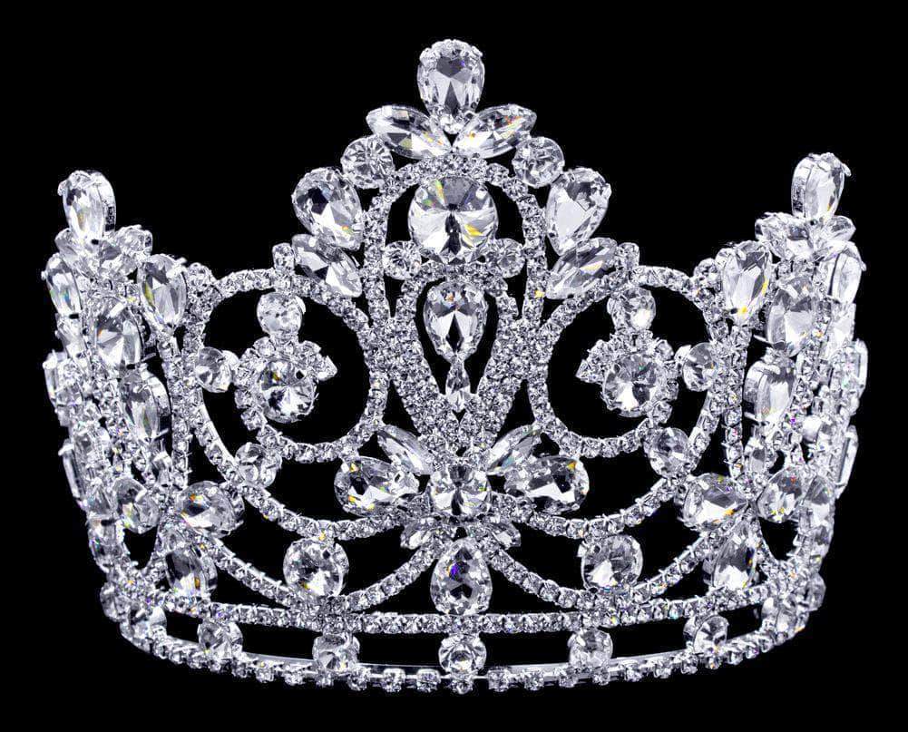 #17023 Grandeur Tiara with Combs - 5.5"
