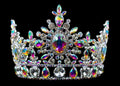 #17135abs AB Snowflake Tiara with Combs 4.5"