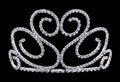 #16738 - Flowing Heart Tiara with Combs - 3.5"