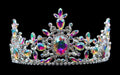 #17134abs AB Snowflake Tiara with Combs 3.5"