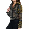 Women’s Studded Leather Jacket