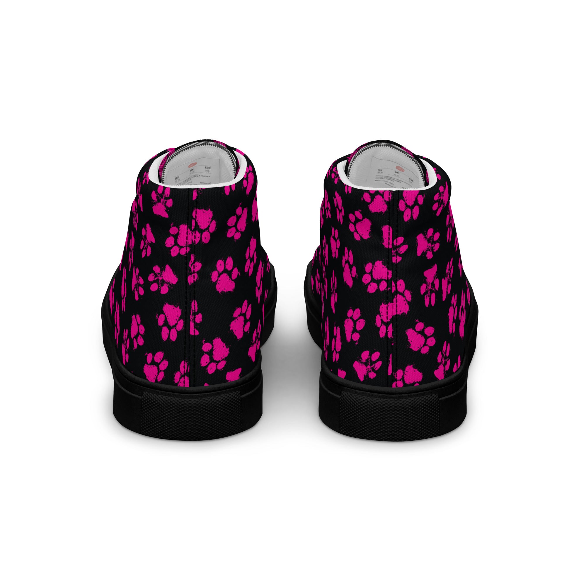 Pawprints Women’s high top canvas shoes, footwear, penny royal design, shop now, shoes, sneakers