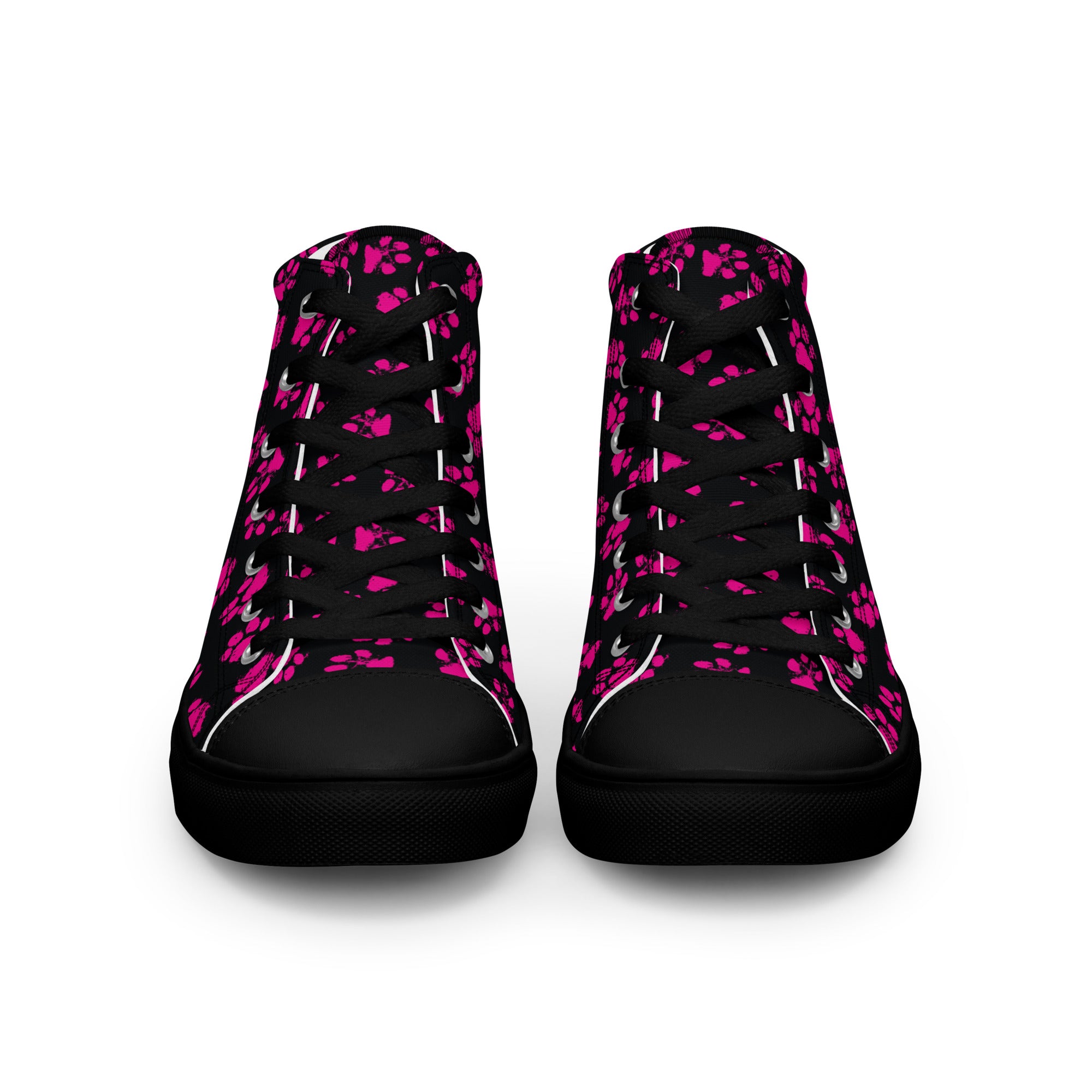 Pawprints Women’s high top canvas shoes, footwear, penny royal design, shop now, shoes, sneakers