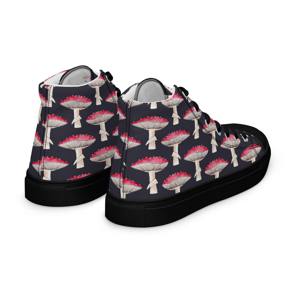 Toadstool Women’s high top canvas shoes, footwear, penny royal design, shop now, shoes, sneakers