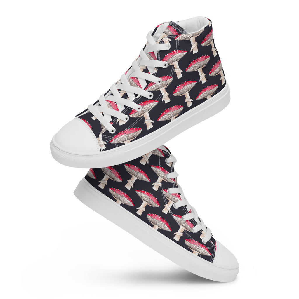 Toadstool Women’s high top canvas shoes, footwear, penny royal design, shop now, shoes, sneakers