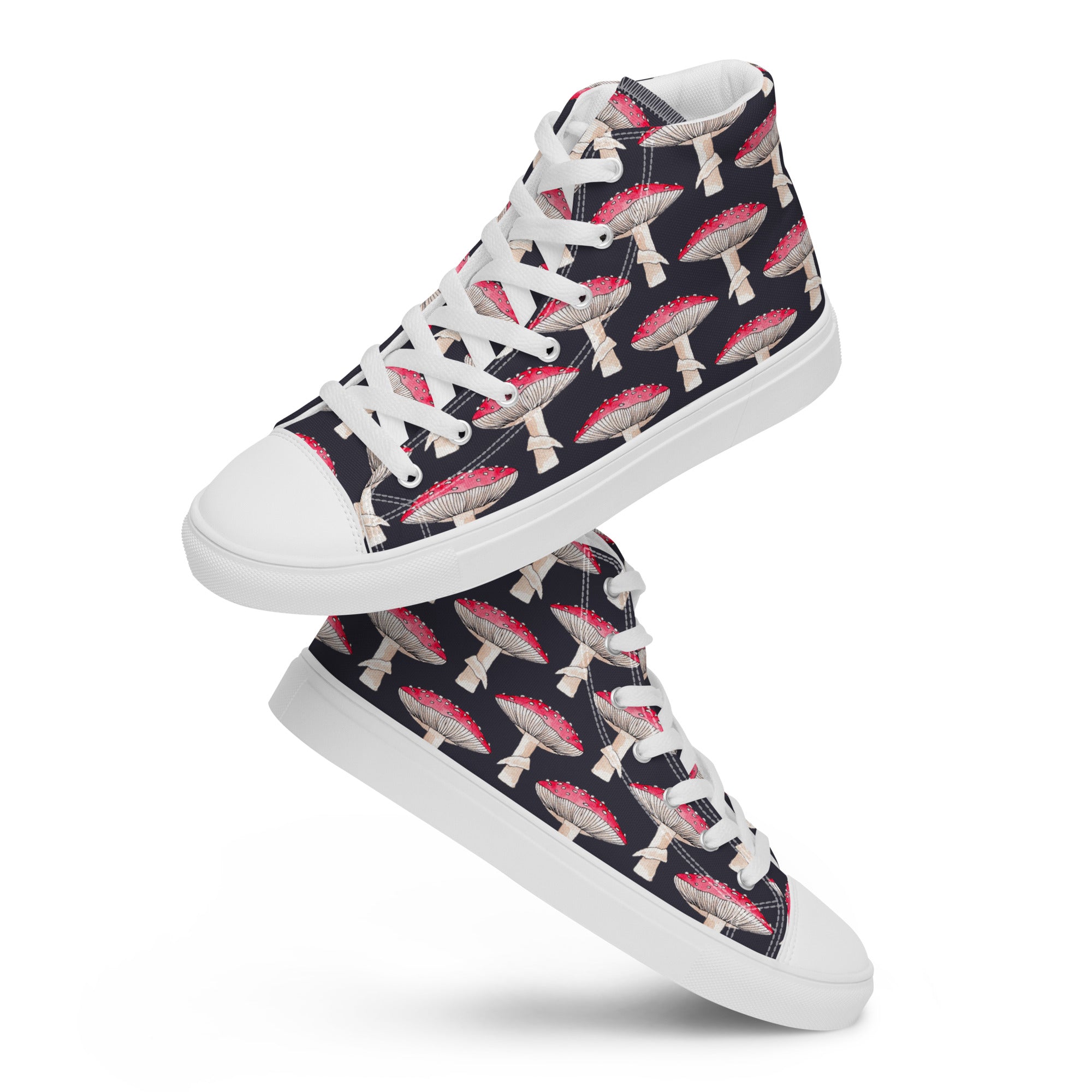 Toadstool Women’s high top canvas shoes, footwear, penny royal design, shop now, shoes, sneakers