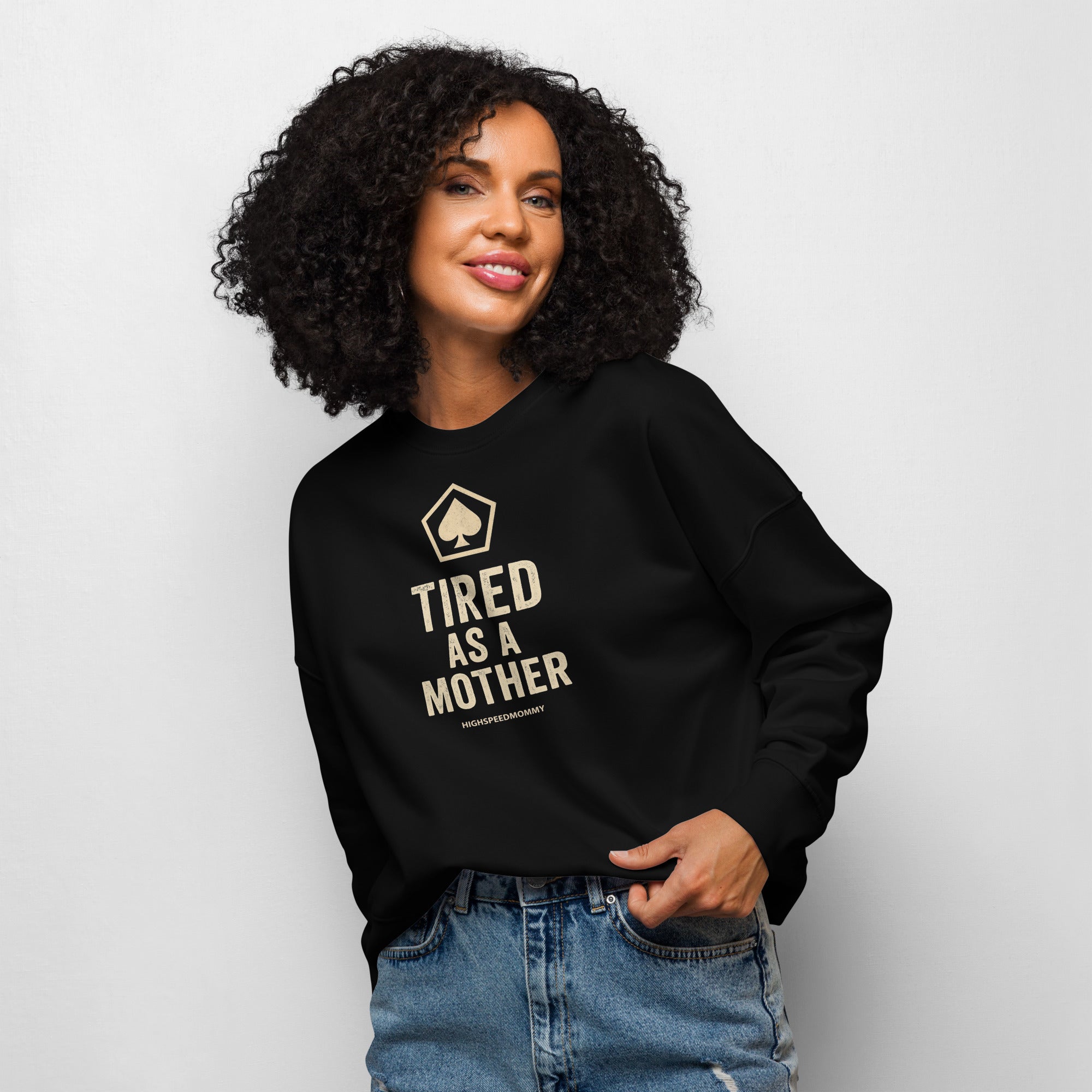 Tired Women’s Organic Crewneck Sweatshirt