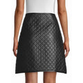Women’s Quilted Leather Skirt